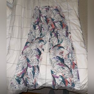 T.J.Maxx Multicolor Floral Wide Leg Beach Pants